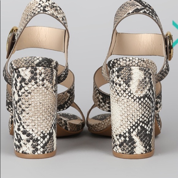 NEW PRINT 3BAND CHUNKY HEELS size 9 - Picture 6 of 6